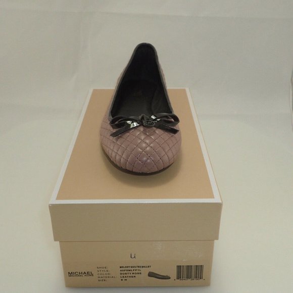 NIB MICHAEL KORS 40F5MLFP1L MELODY QUILTED FLATS - Picture 6 of 8